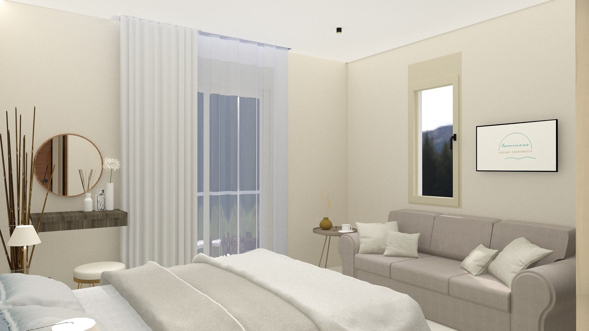 Luminous Luxury Apartments Interior Design 