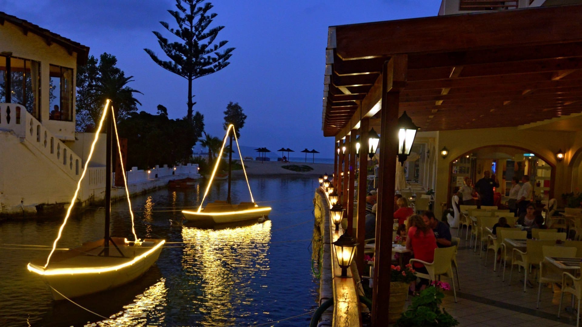 a boat docked at a pier